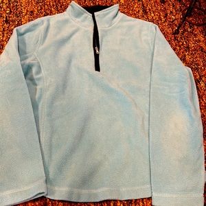 Women’s 1/2 zip SJB Active Fleece Jacket, Turquoise, Petite Small